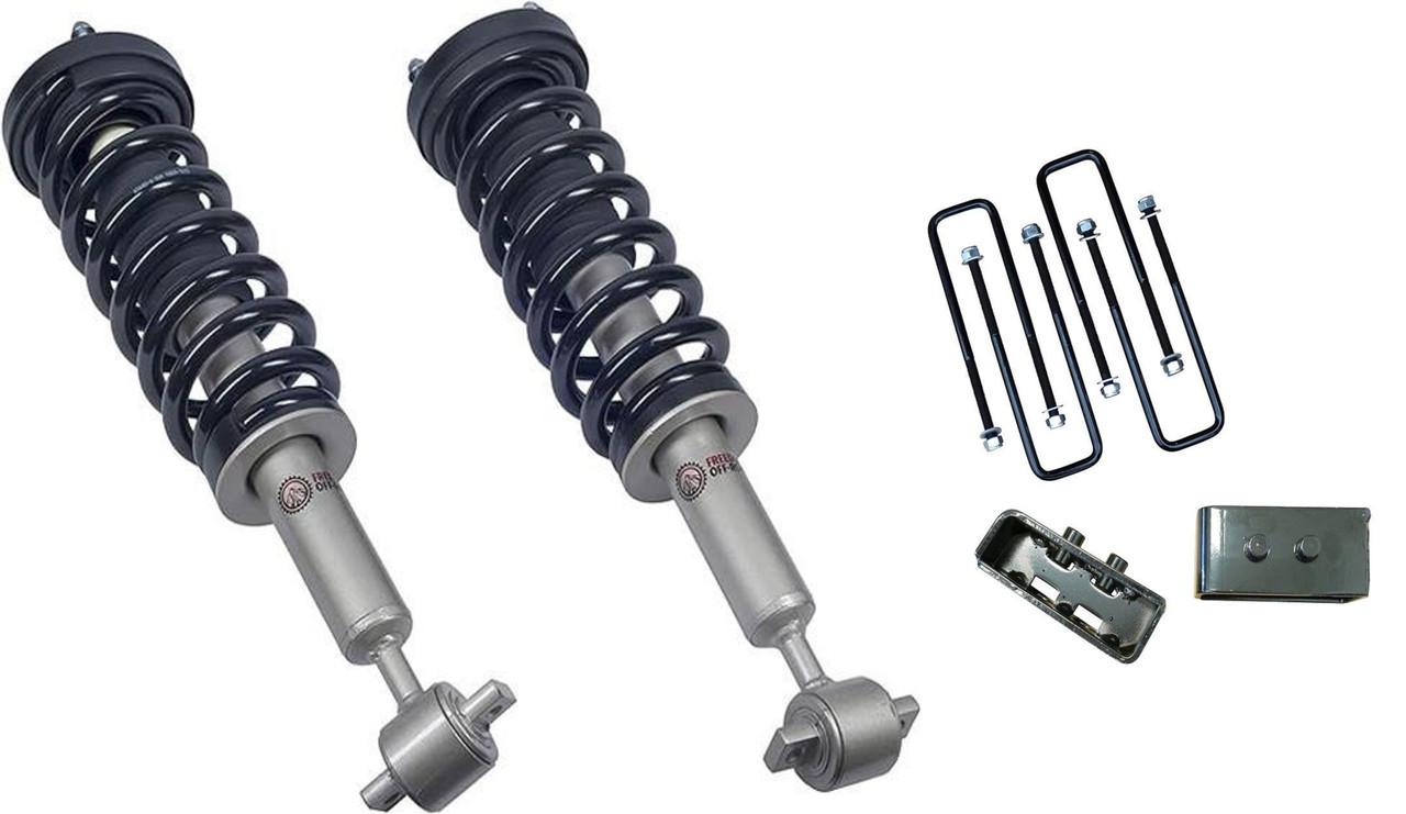 Front 3.5 Inch Lift Struts w/ Rear 3 Inch Blocks 2014-2020 Ford F-150 Freedom Off-Road