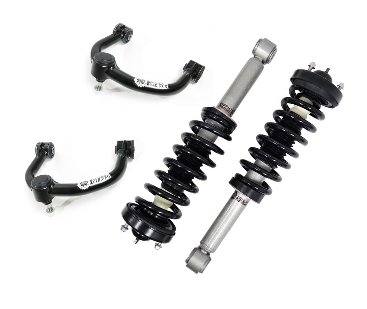 Front 3 Inch Lift Struts w/ Upper Control Arms For 09-13 F-150 No Raptor Freedom Off-Road