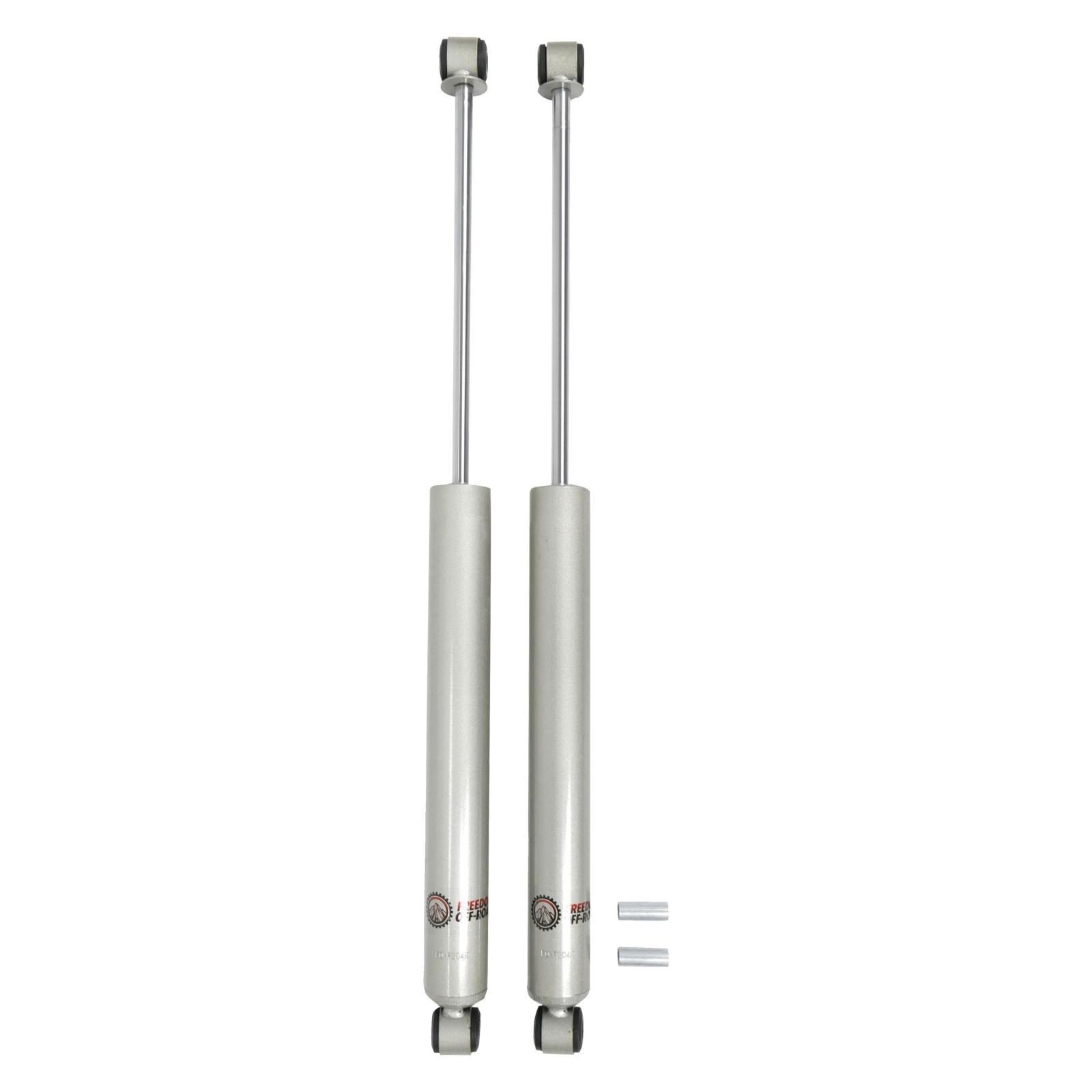 Rear shock absorbers for 2002-2018 Chevrolet and GMC models, designed for 0-3 inch lift, enhancing off-road performance.