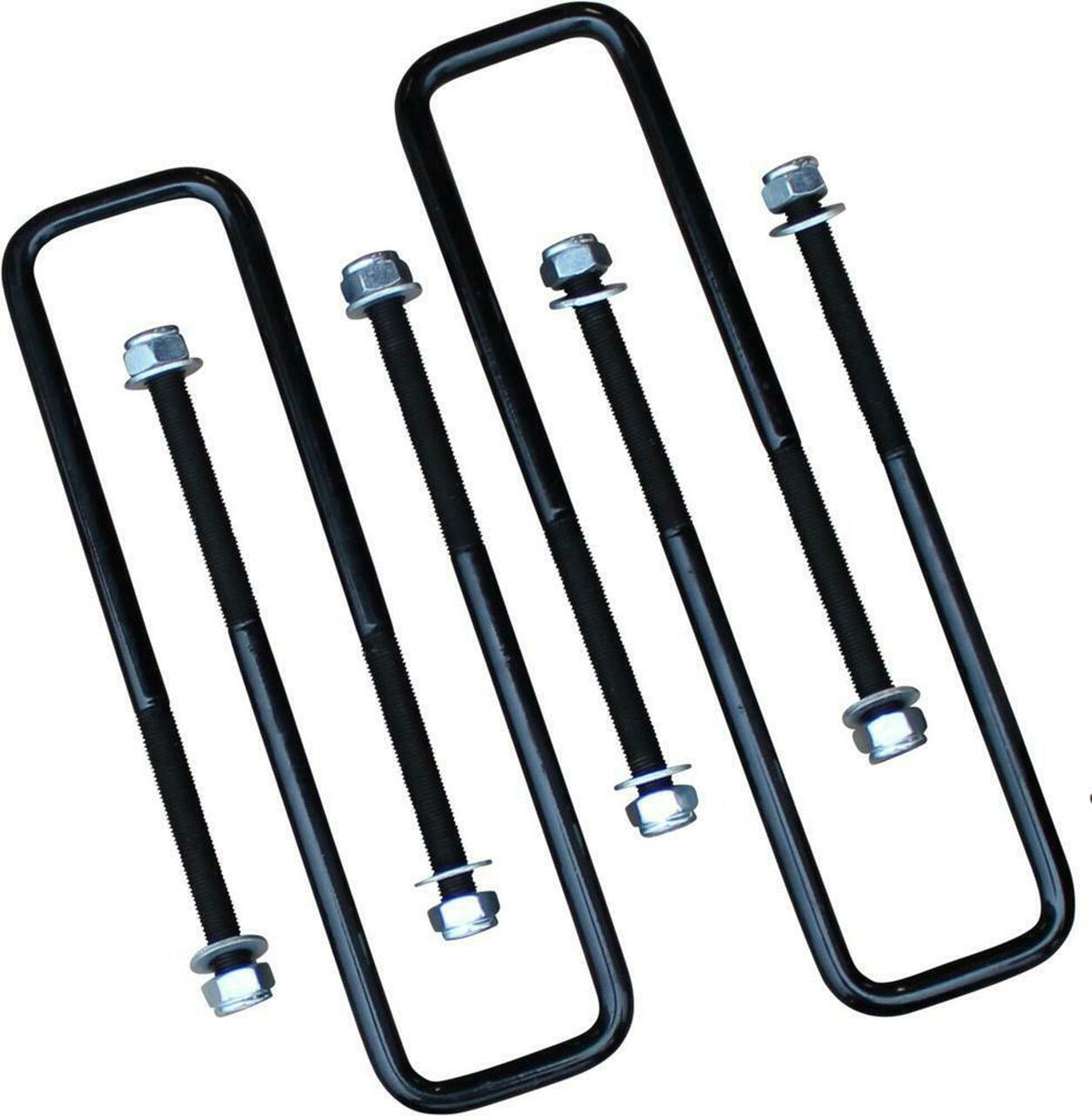 4 pcs Square U Bolts for 2.5 Inch Wide Leaf Springs 8 5/8 Inch Long 88-99 chevrolet C1500/K1500, 01-19 Silverado/Sierra 1500/01-04 Silverado/Sierra 2500/92-99 K1500/K2500 Suburban 04-14 Titan 05-23 Tacoma Freedom Off-Road