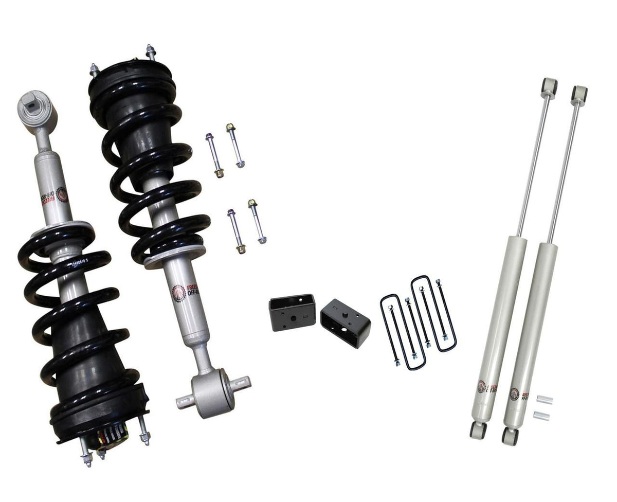 3 Inch Front Lift Struts w/ 2 Inch Rear Blocks and Shocks Freedom Off-Road