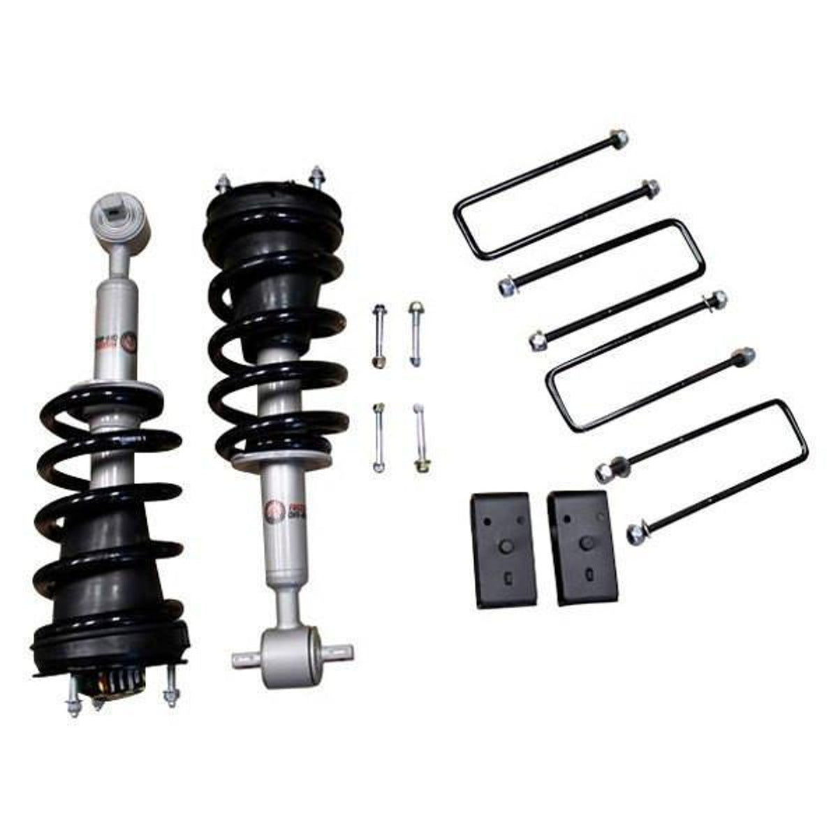 Front 2.5 Inch Lift Struts w/ Rear 2 Inch Blocks 2007-2018 Silverado/Sierra 1500 Freedom Off-Road