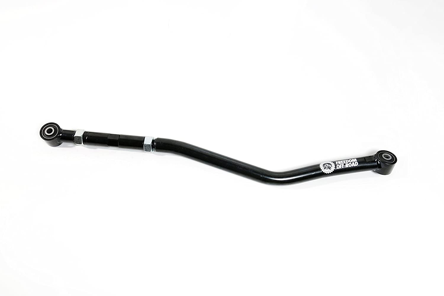 Adjustable front track bar for 2-4.5 inch lift on 2007-2018 Wrangler JK, designed for enhanced off-road performance.