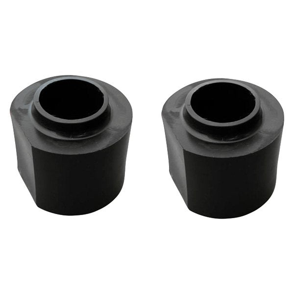 Set of 2 inch coil spring lift spacers for 84-01 Cherokee, 93-98 Grand Cherokee, and 97-06 Wrangler models.