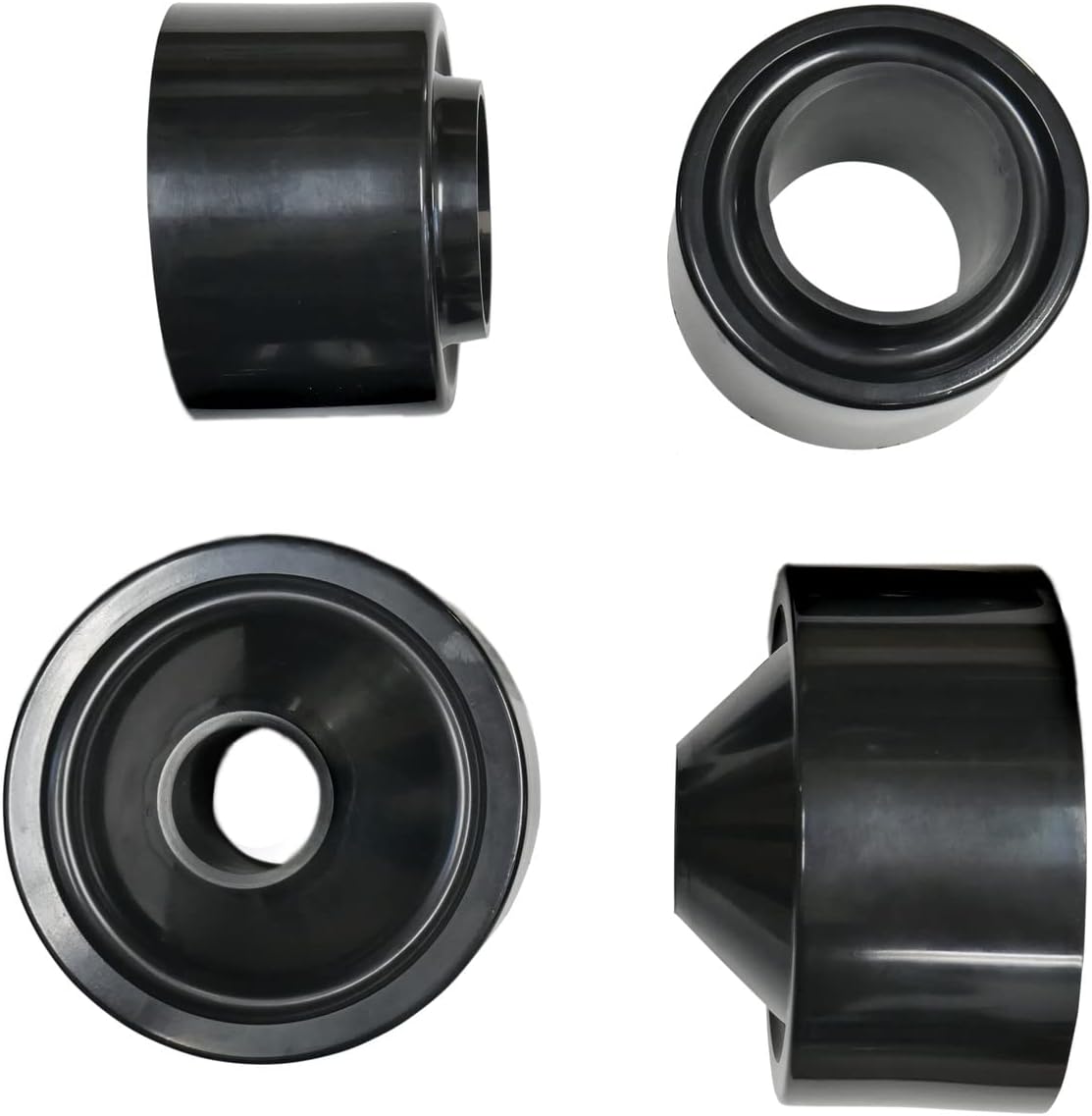 2.5 inch lift spacers for 2007-2018 Jeep Wrangler JK, designed to enhance off-road performance and vehicle stance.