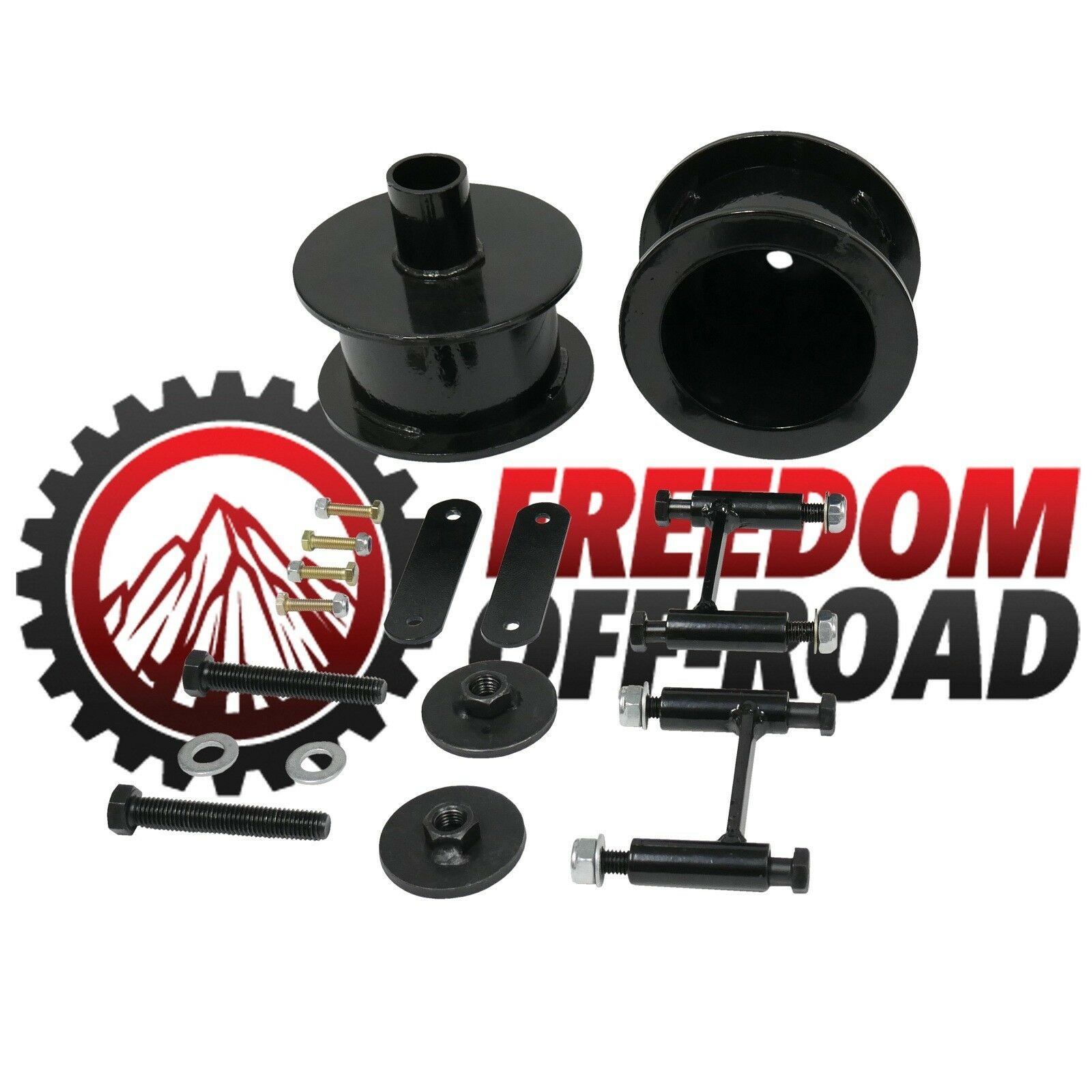3" Rear Coil Spring Spacers with Shock Extenders and Brake Line Brackets #FO-J303R30