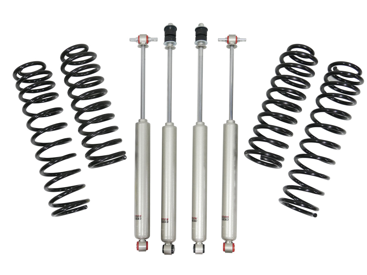 2.5 Inch Front 2.5 Inch Rear Lift Springs w/Shocks 07-18 Wrangler JK Freedom Off-Road