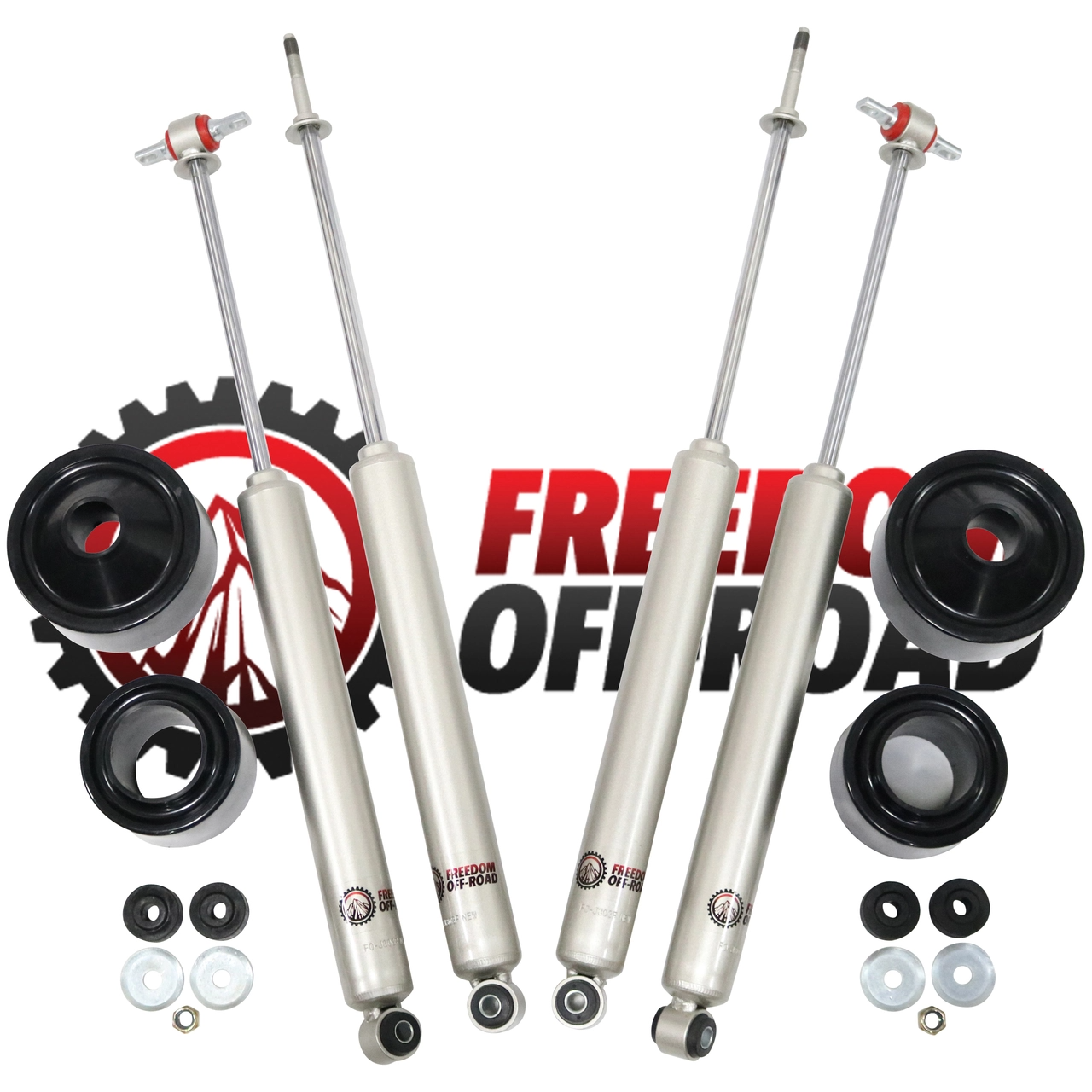 2.5" Front / 2.5" Rear Lift Spacers w/ Shocks #FO-J303+FO-J303F25+FO-J303R25