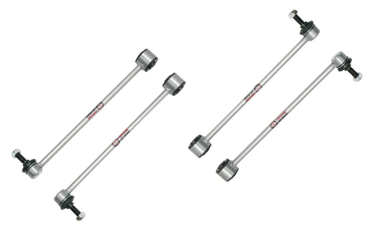 Front and Rear Extended Zinc-Nickel Sway Bar End links for 3.5-6 Inch Lift for 20-Present Jeep Gladiator JT Freedom Off-Road