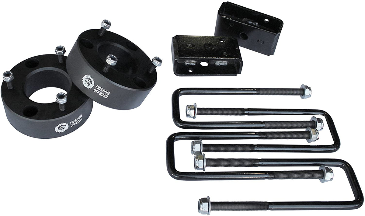3 Inch Front Strut Spacers 2 Inch Rear Lift Blocks w/U Bolts 05-23 Titan Freedom Off-Road