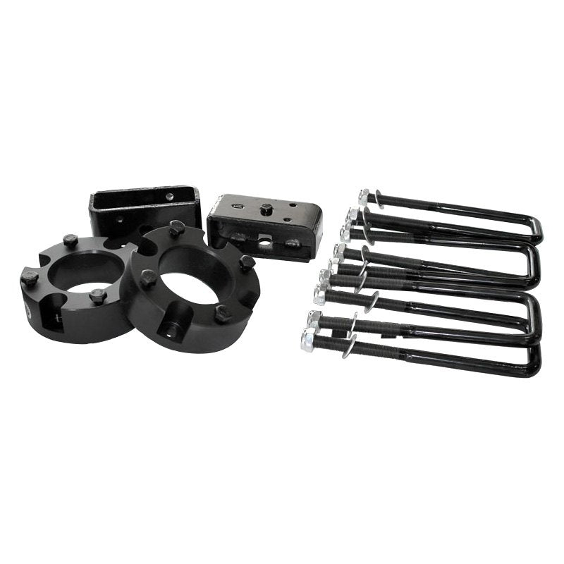 3-inch front strut spacers and 2-inch rear lift blocks with U-bolts for 2005-2023 Tacoma Freedom Off-Road.