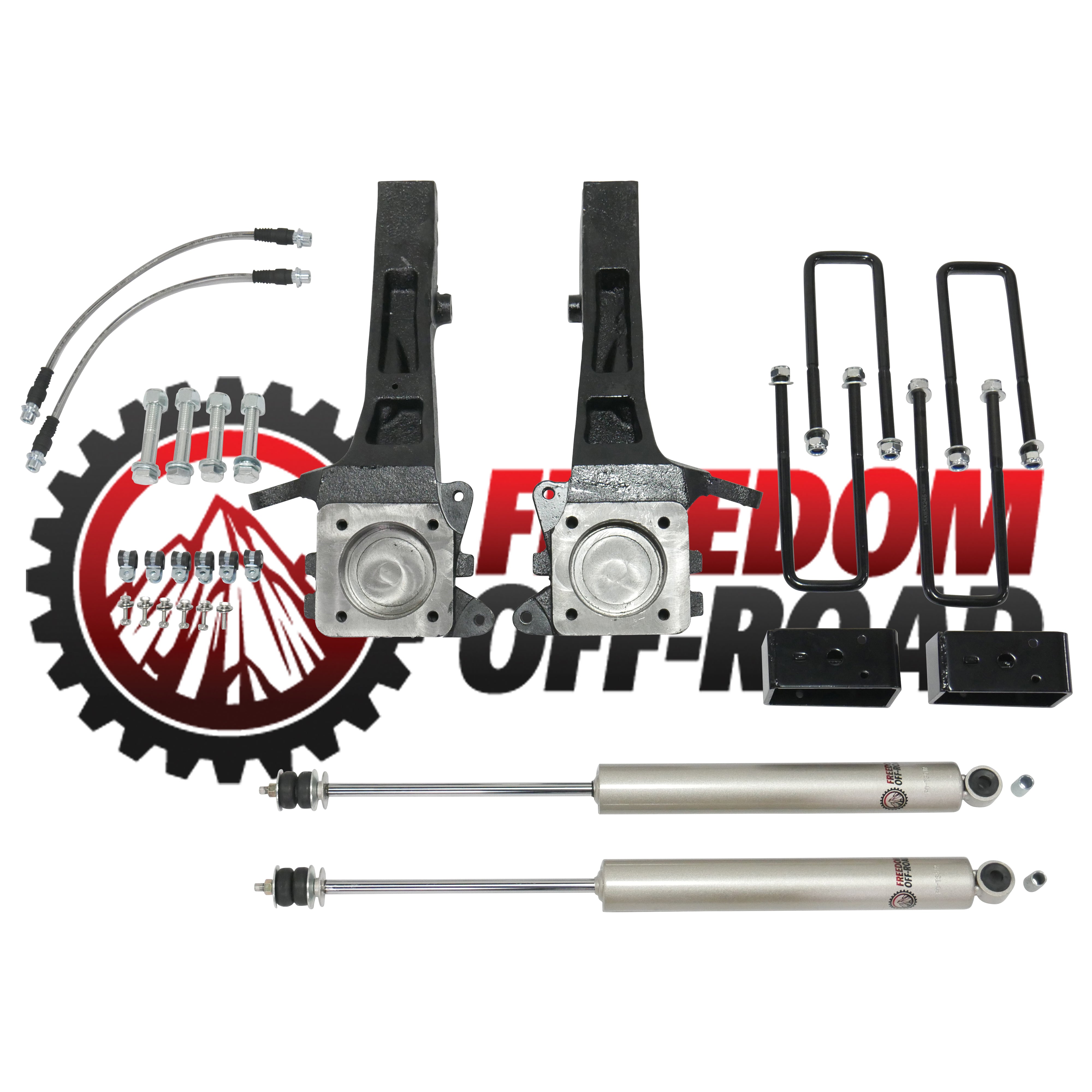 4" Front / 3" Rear Lift Kit w/ Shocks #FO-T701-KIT