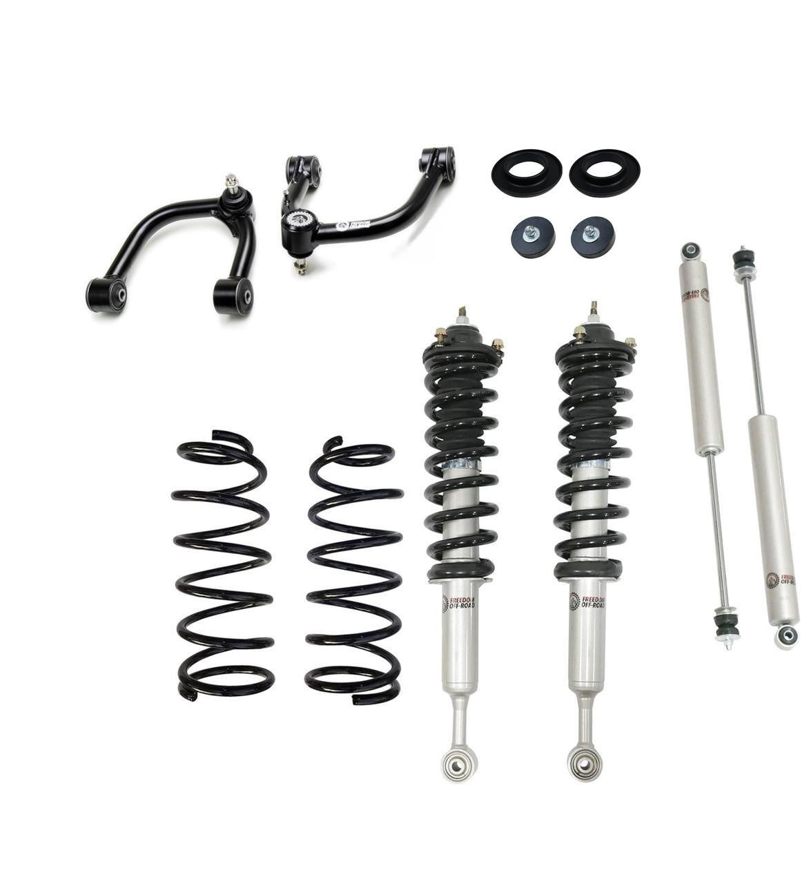 3.5 Inch Front/3 Inch Rear Lift Kit Air Suspension Conversion w/ Front Upper Control Arms Freedom Off-Road