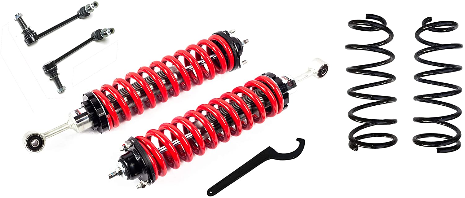 2.5-5" Adjustable Coilovers / 3" Rear Lift Springs #FO-T901F+FO-T102R30