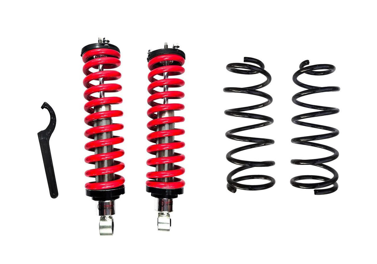 1-4 Inch Adjustable Coilovers w/ 2 Inch Rear Lift Springs 01-07 Toyota Sequoia Freedom Off-Road