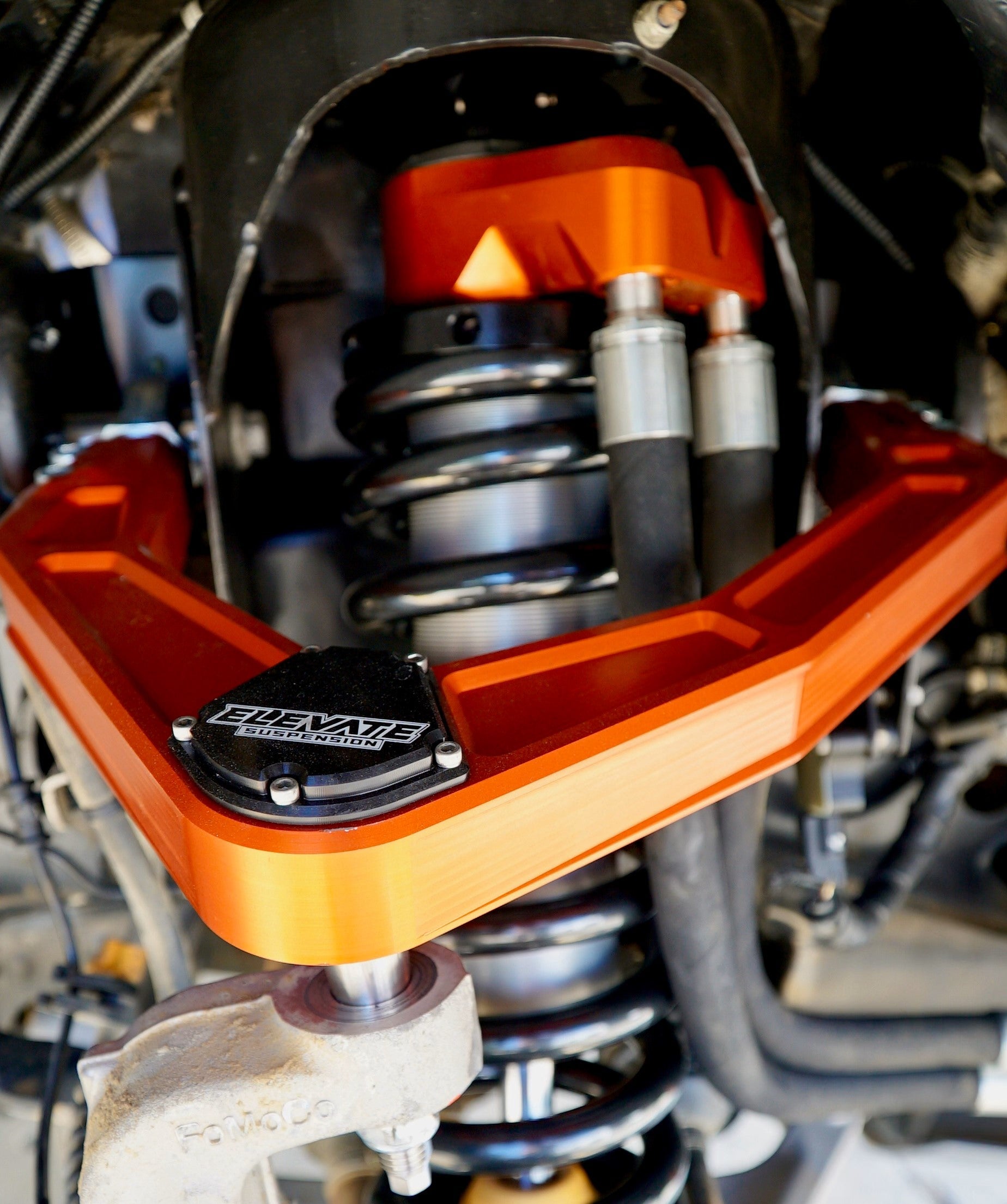 ELEVATE Suspension Billet Uniball UCA | Fits 05-23 Toyota Tacoma | FOX Orange