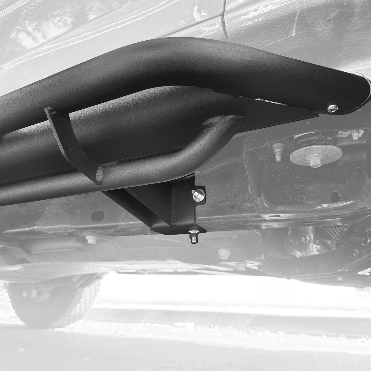 Dominator Xtreme DT SideSteps With Frame Mounted Bracket Kit Textured Black 2021-2025 Ford Bronco Go Rhino