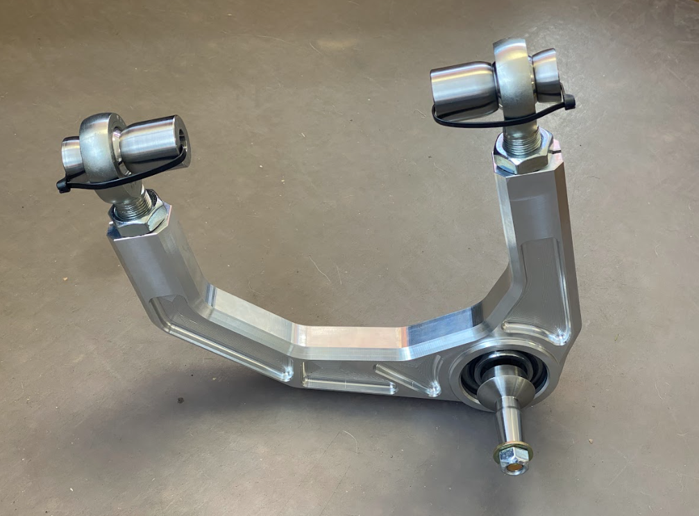 Billet aluminum upper arm kit for 2021 and newer Bronco, designed for stock length suspension systems.