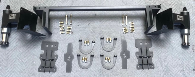 Rear bump stop kit for 2017-2020 Raptor and 2015-2024 F150, includes mounting brackets and hardware for enhanced suspension support.