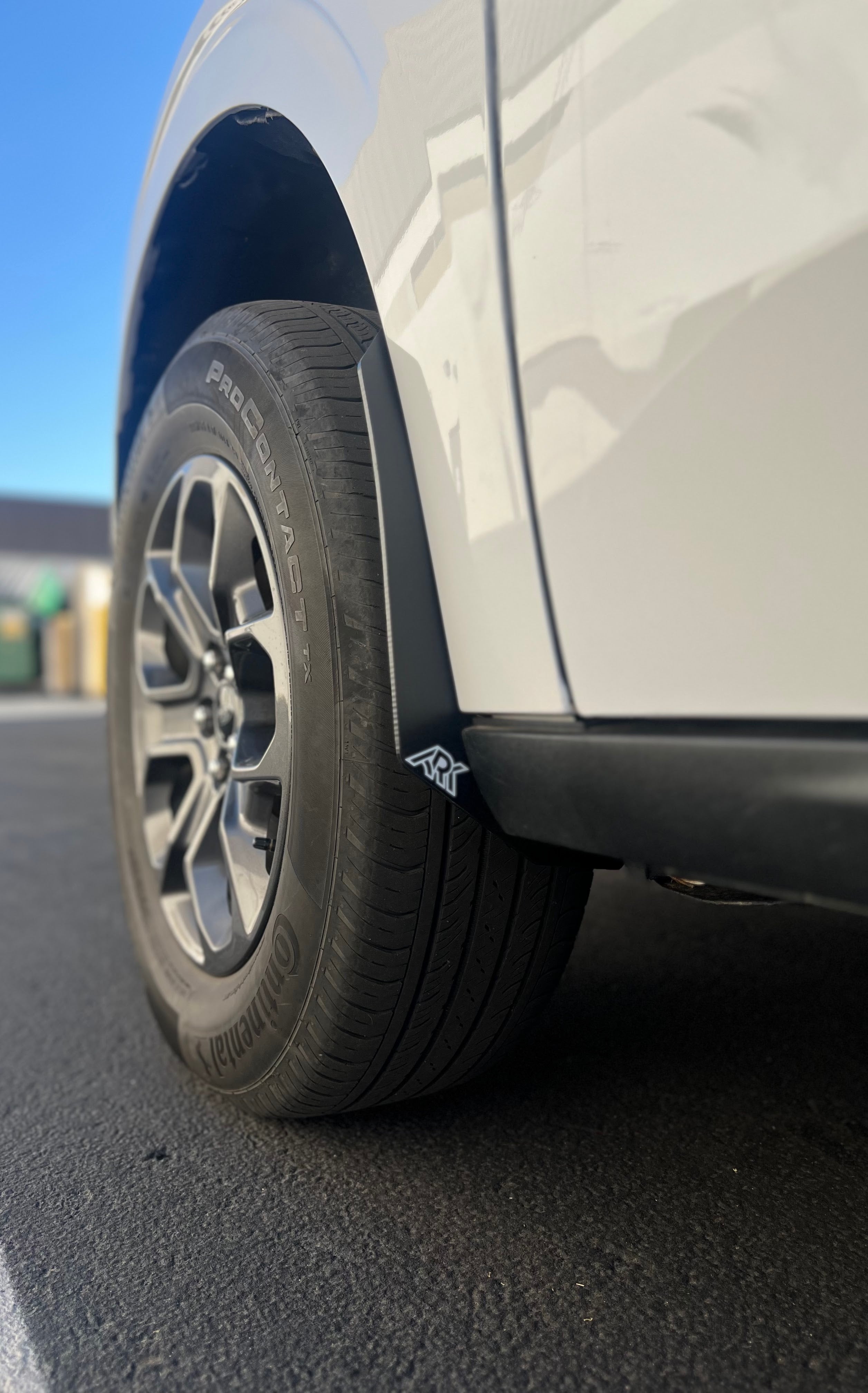 2022+ Ford Maverick Micro Flares installed on a truck, enhancing tire coverage and style. Ideal for offroad enthusiasts.