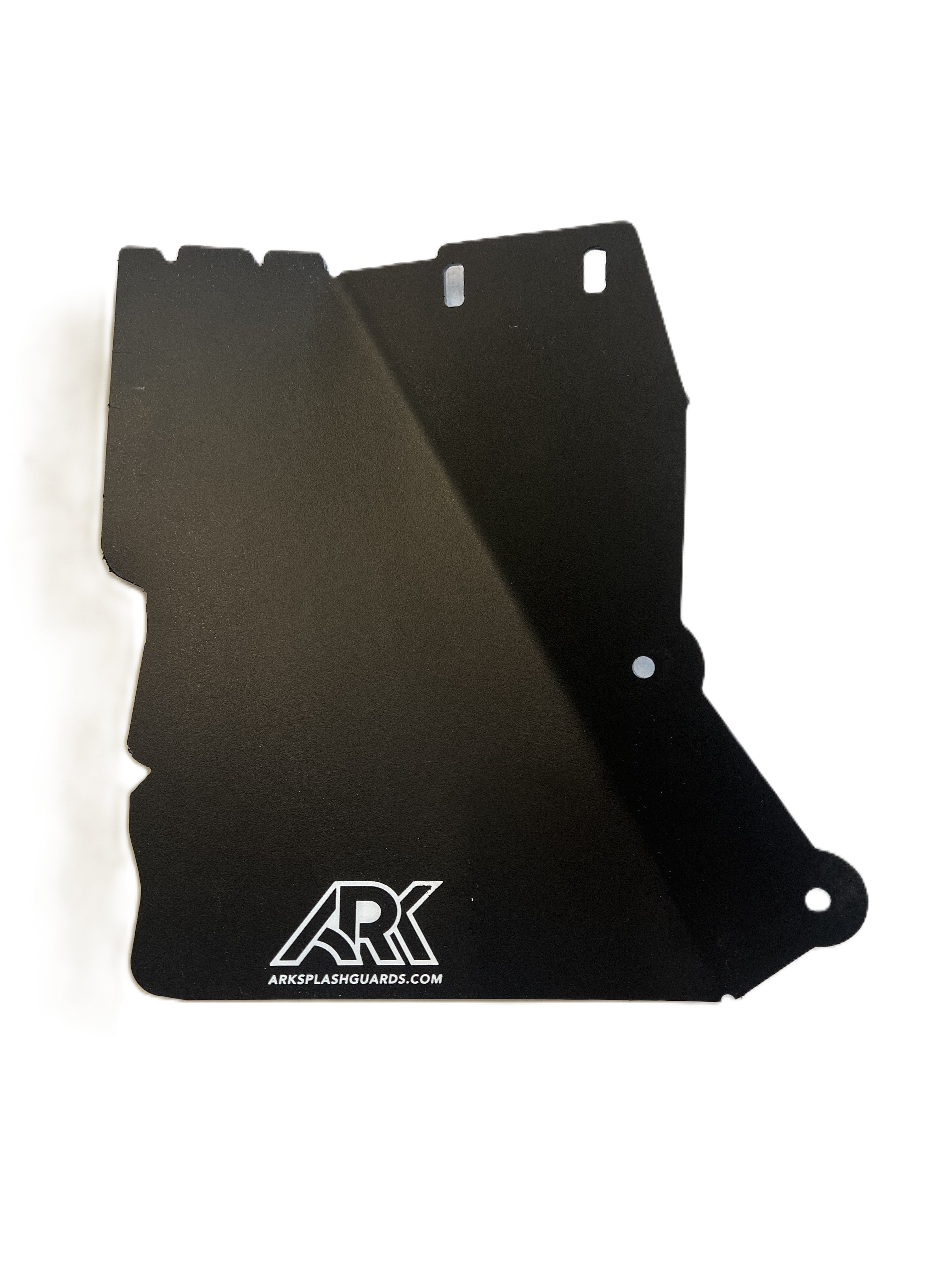 2022+ Toyota Tundra TriXPoly fuel line protection panel with a sleek black design and logo for enhanced durability.