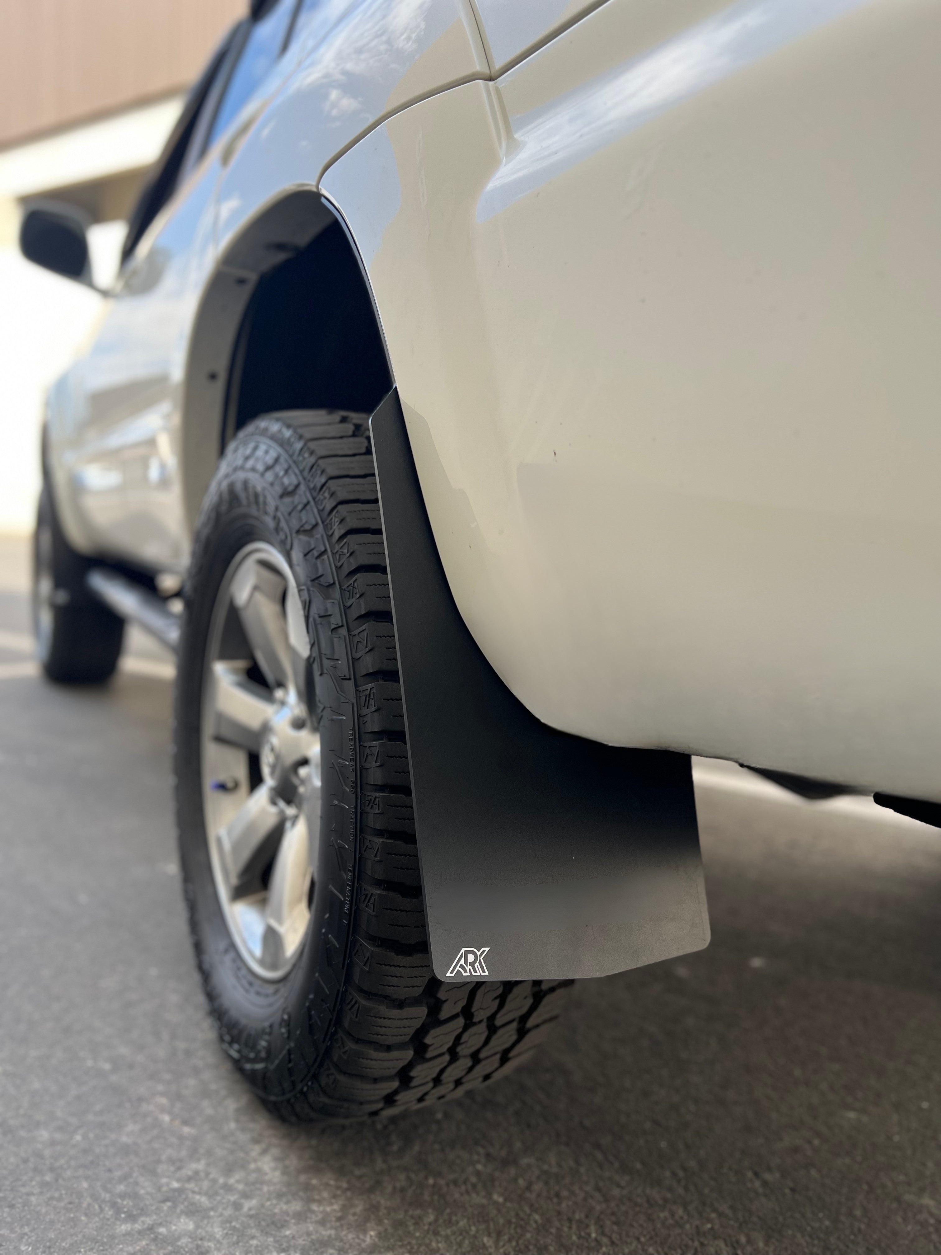 2006-2009 Toyota 4Runner with TriXpoly mudflaps installed, showcasing rugged protection and enhanced off-road style.