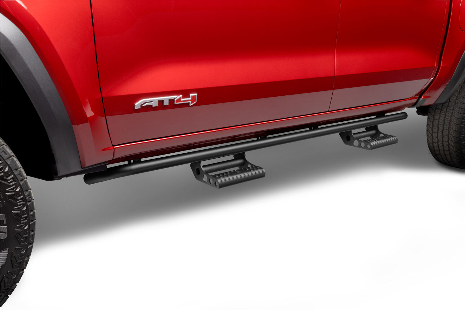 RKR Step System Cab Length (2 Step Mounts/2 Steps per Side) 1.75 Inch Rails 2015-2025 Chevy Colorado/GMC Canyon Crew Cab Textured Black NFab