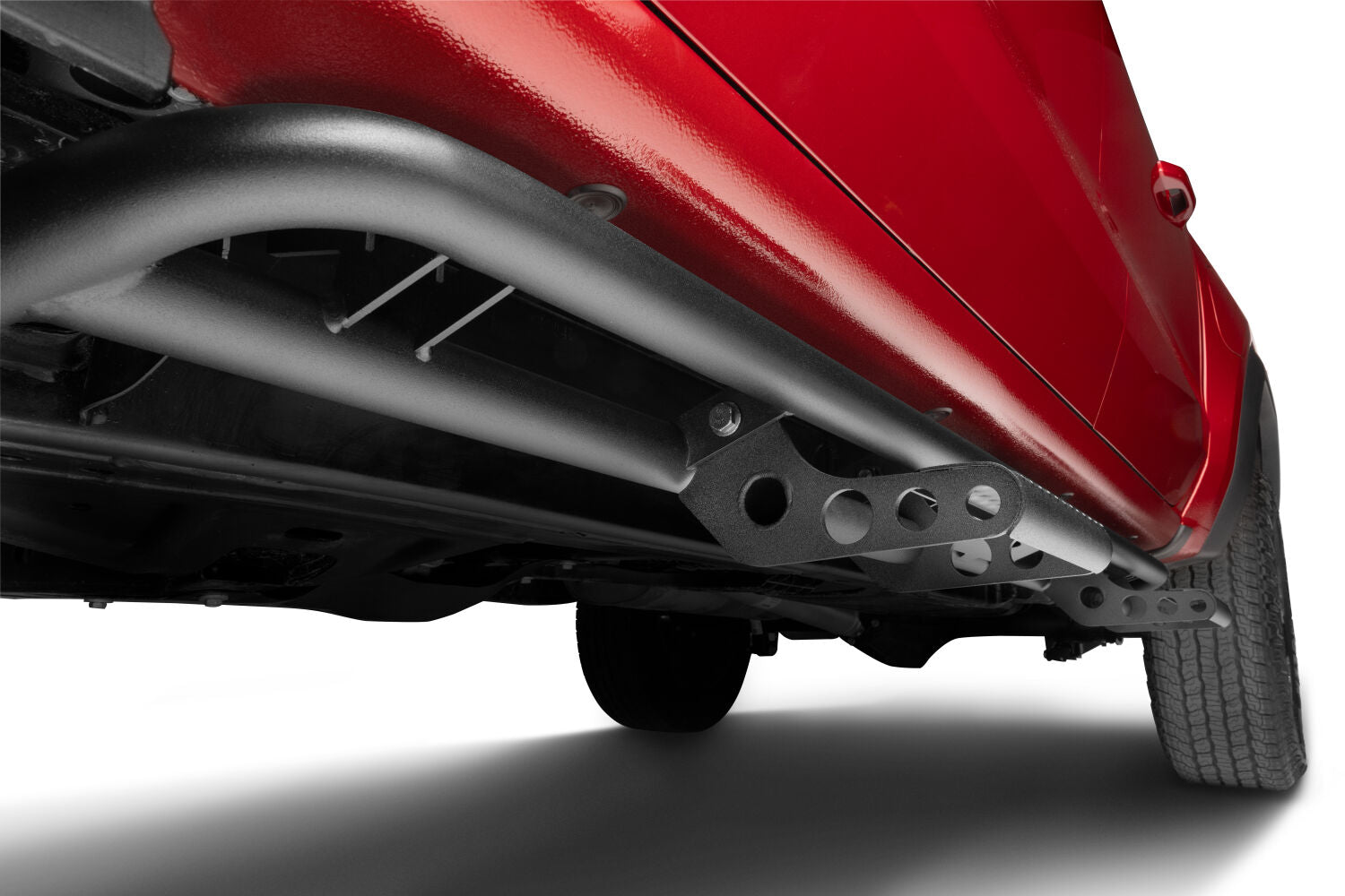 RKR Step System Cab Length (2 Step Mounts/2 Steps per Side) 1.75 Inch Rails 2015-2025 Chevy Colorado/GMC Canyon Crew Cab Textured Black NFab