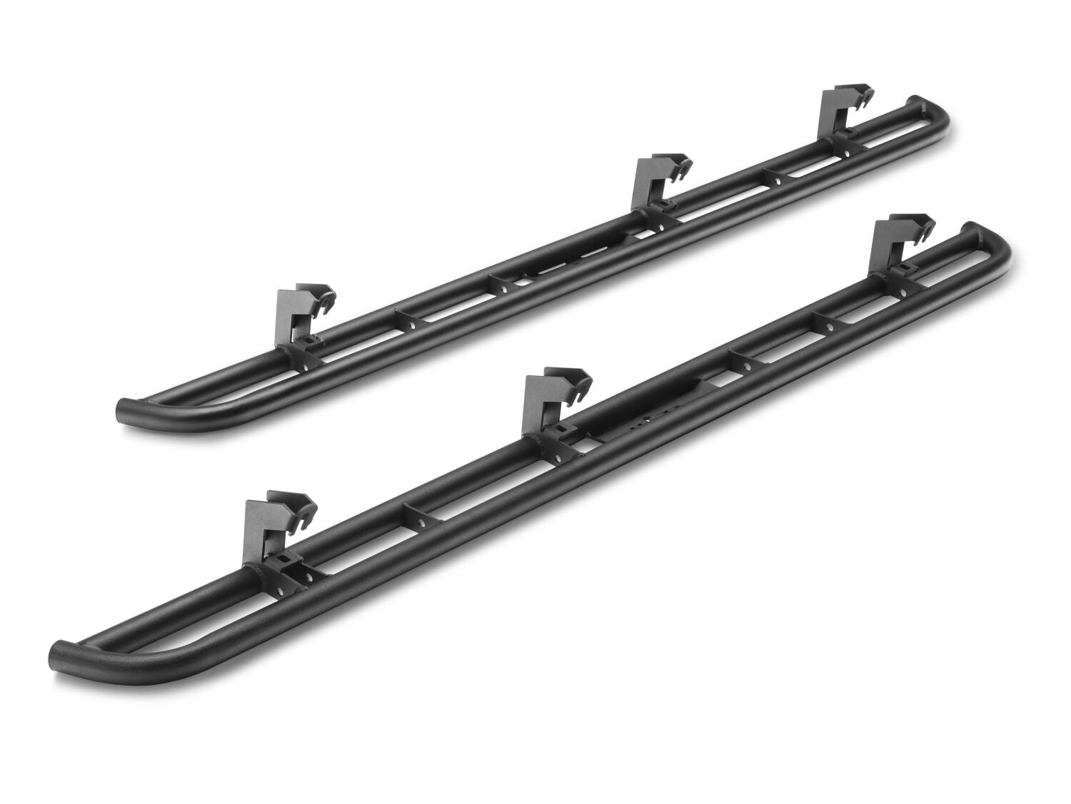 RKR Rock Rails Cab Length (2 Steps per Side) 2015-2025 Chevy Colorado/GMC Canyon Crew Cab Textured Black NFab