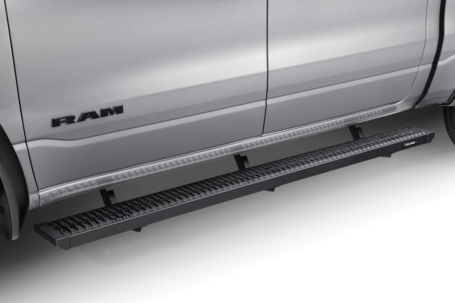 Growler Step System Cab Length (1 Step per Side) 7 Inch Board 2019-2025 (New Body Style) Ram 1500 Crew Cab Textured Black NFab