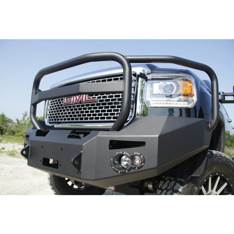 Fab Fours Premium Heavy Duty Winch Front Bumper w/ Grille Guard Model GM14-A3150-1