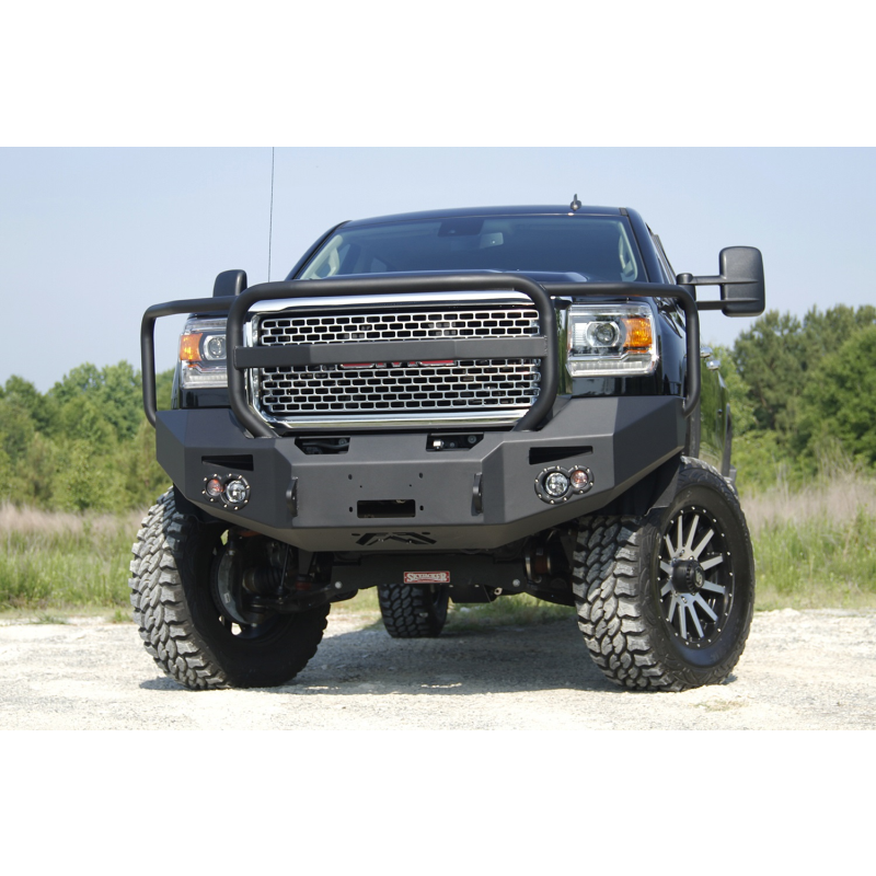 Fab Fours Premium Heavy Duty Winch Front Bumper w/ Grille Guard Model GM14-A3150-1