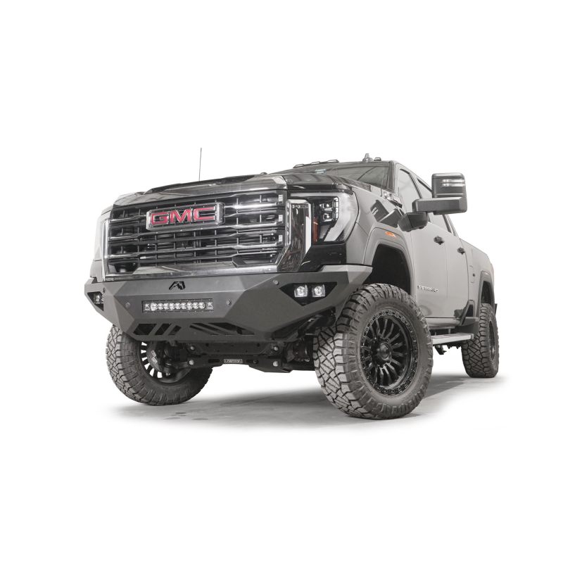 Fab Fours Vengeance Front Bumper w/ No Guard 2 Stage Black Powder Coat Model GM24-V6251-1