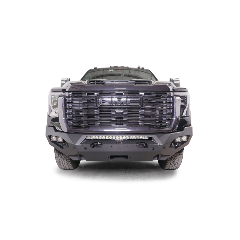 Fab Fours Matrix Front Bumper w/ No Guard 2 Stage Black Powder Coat Model GM24-X6251-1