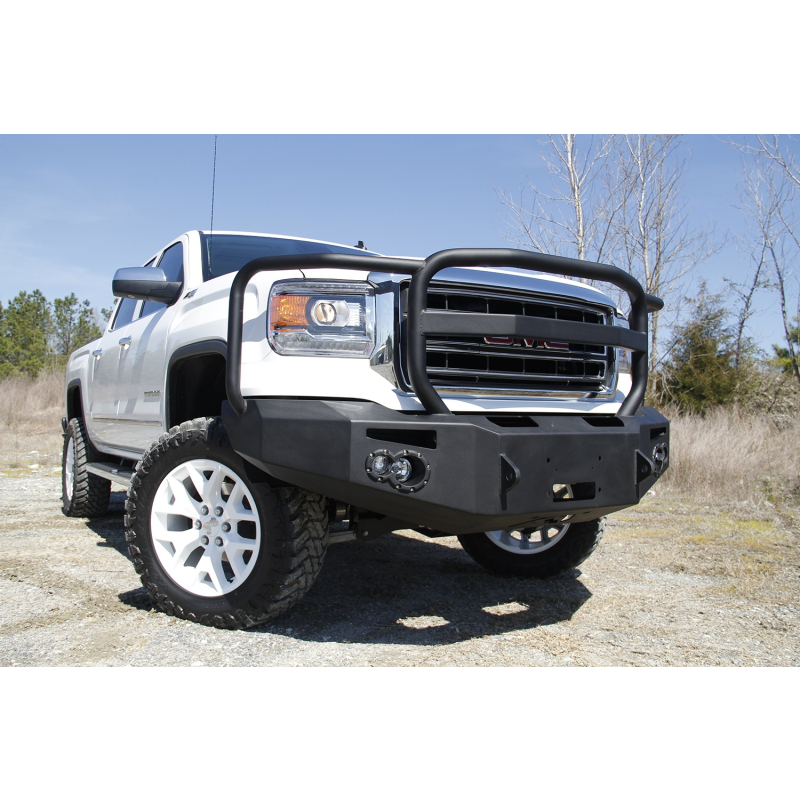 Fab Fours Premium Winch Front Bumper w/ Grille Guard Model GS14-H3150-1