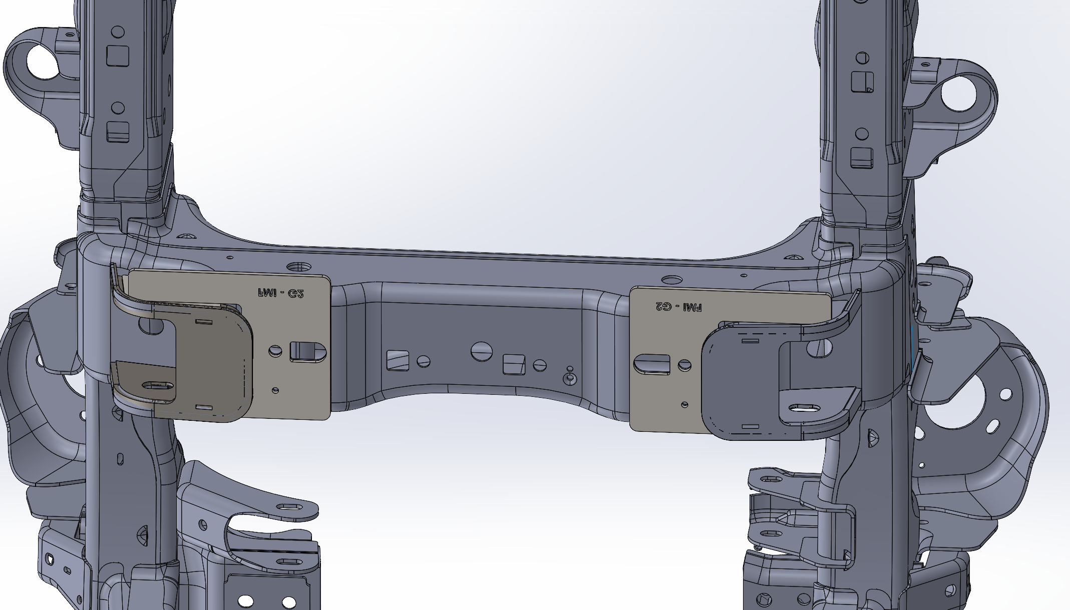 Lower arm pocket replacement kit for 2017-2024 Raptor by Foutz Motorsports, showcasing precision-engineered components.