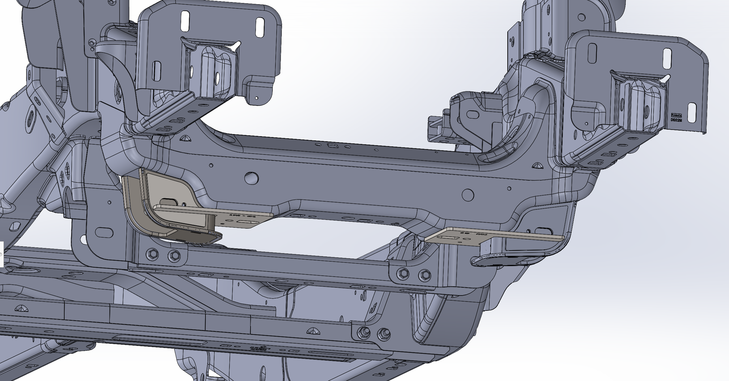 Lower arm pocket replacement kit for 2017-2024 Raptor by Foutz Motorsports, showcasing detailed design and fitment.