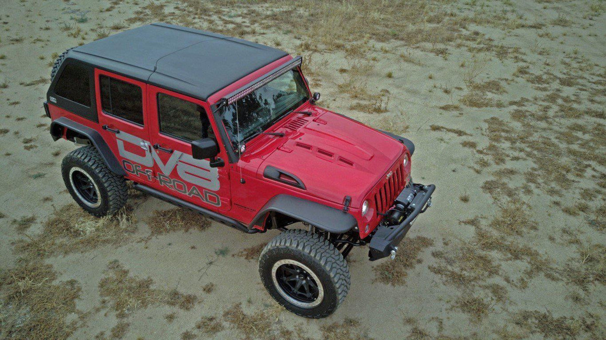 2007 2018 Jeep Wrangler Heat Dispersion Hood DV8 Offroad