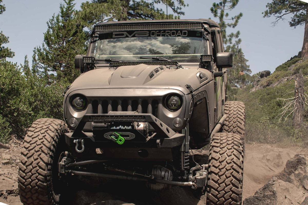 2007 2018 Jeep Wrangler Heat Dispersion Hood DV8 Offroad