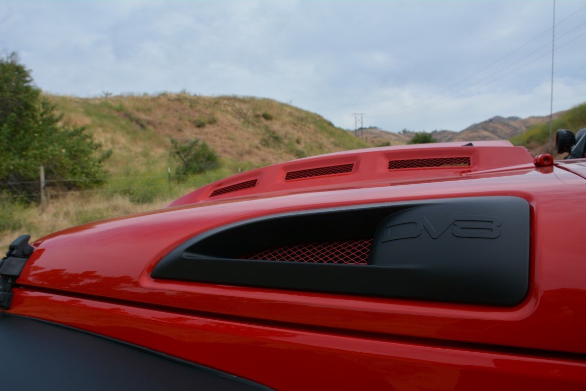 2007 2018 Jeep Wrangler Heat Dispersion Hood DV8 Offroad