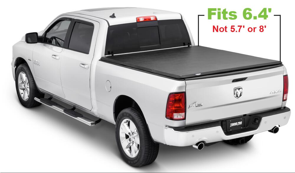 Hard Folding Tonneau Cover 03-18 Dodge Ram 1500/2500/3500 Incl 19-24 Classic W/O Rambox 6 Foot 4 Inch Tonno Pro