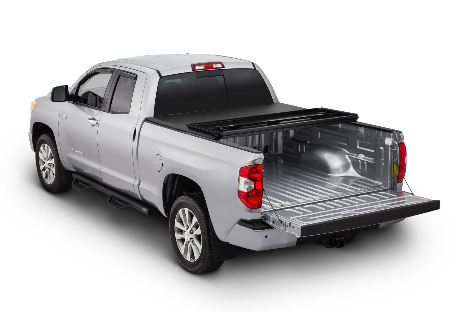 Hard Folding Tonneau Cover 07-13 Toyota Tundra Incl Utility Track Adapter Kit 5 Foot 7 Inch Tonno Pro