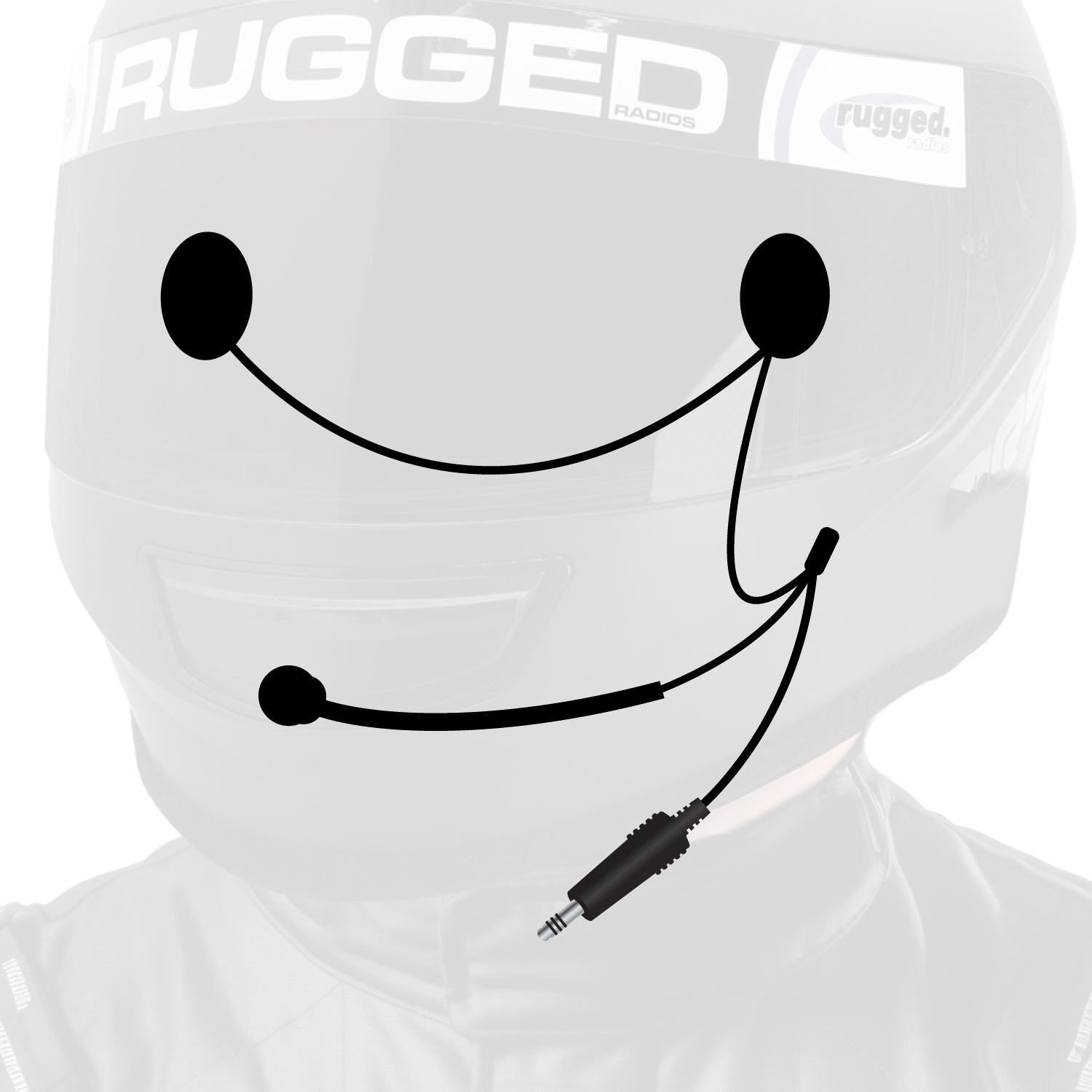 4C IMSA Wired Helmet Kit with Speakers and Mic