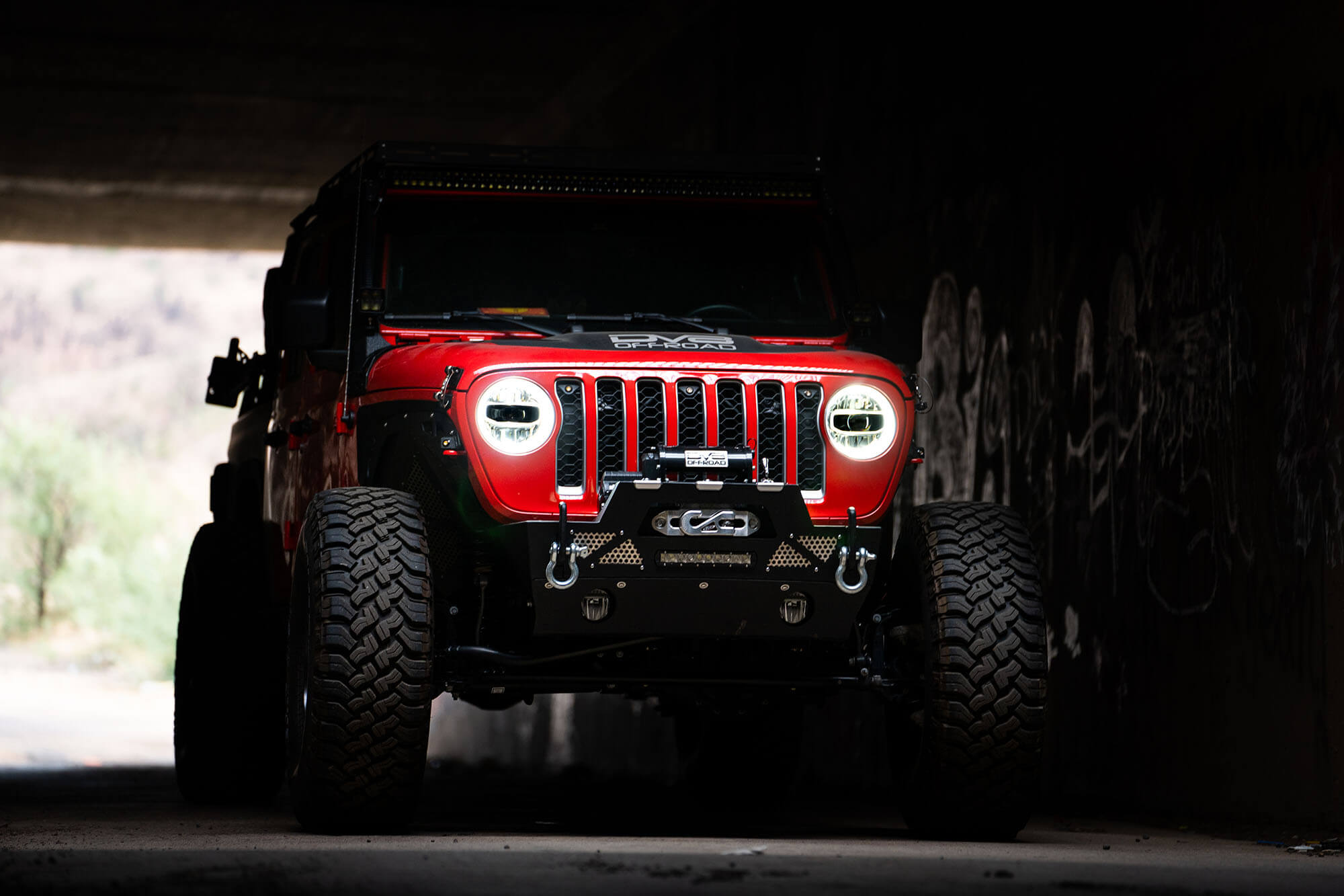 2018 2025 Jeep Jeep Gladiator JT Wrangler JL JLU LED Headlights Chrome DV8 Offroad