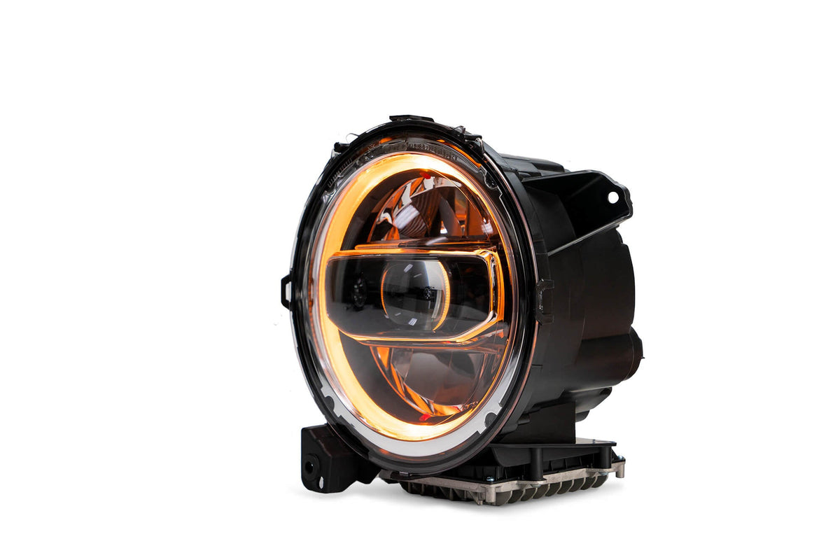 2018 2025 Jeep Jeep Gladiator JT Wrangler JL JLU LED Headlights Chrome DV8 Offroad