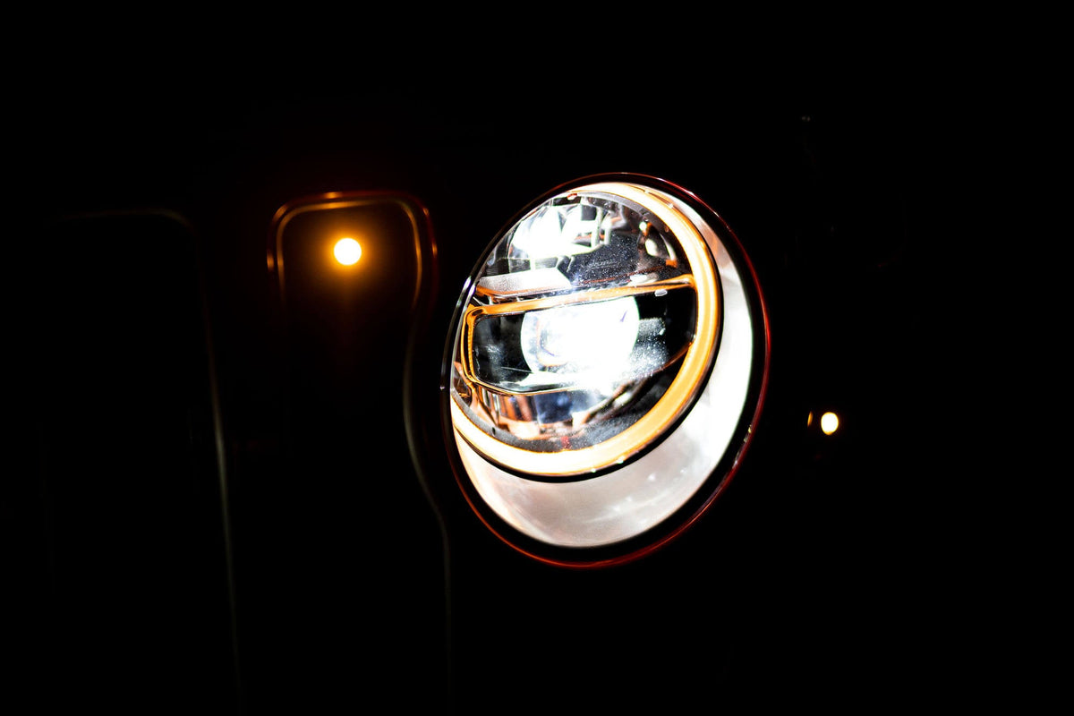 2018 2025 Jeep Jeep Gladiator JT Wrangler JL JLU LED Headlights Chrome DV8 Offroad