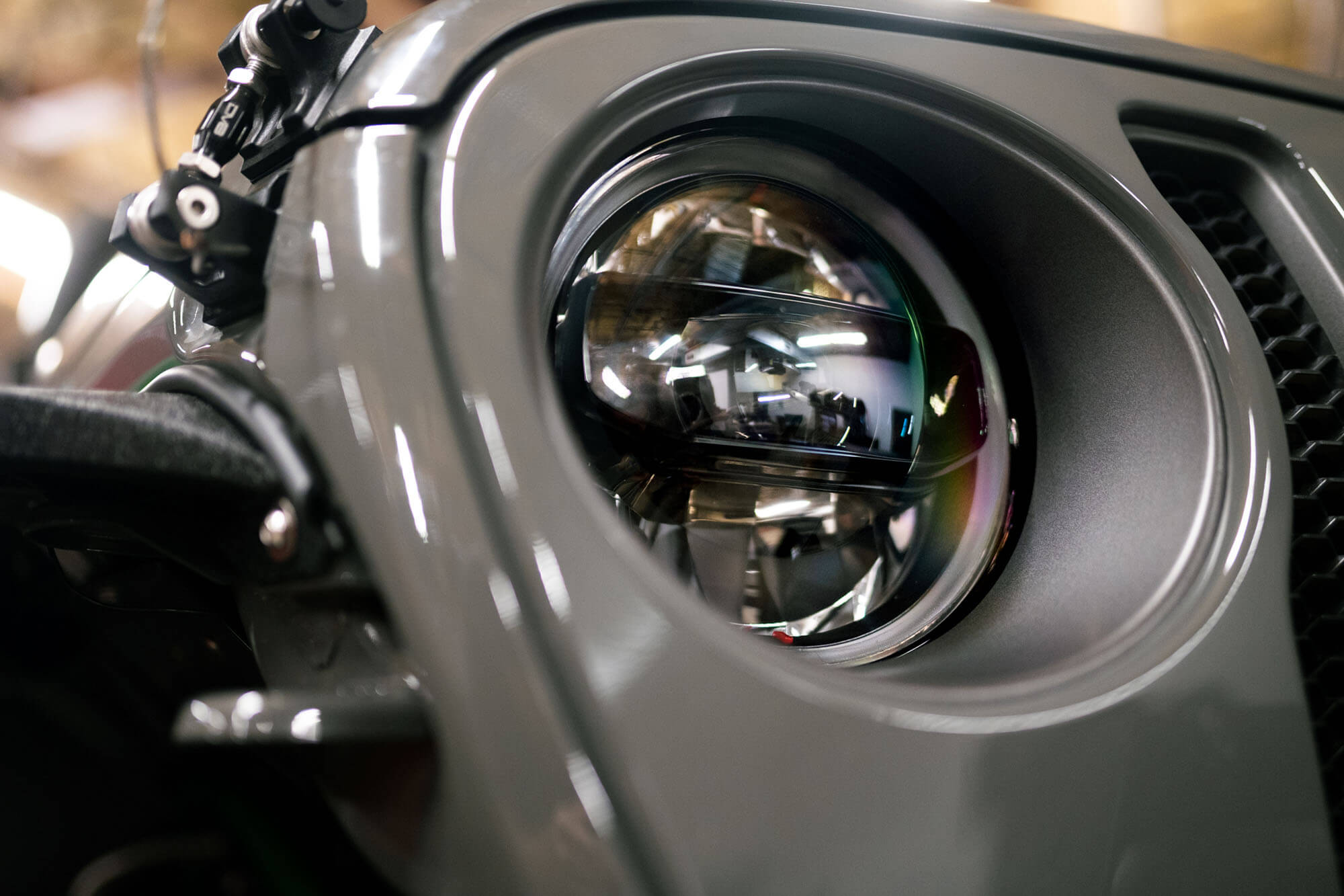 2020 2025 Jeep Gladiator JT Wrangler Headlights Black DV8 Offroad