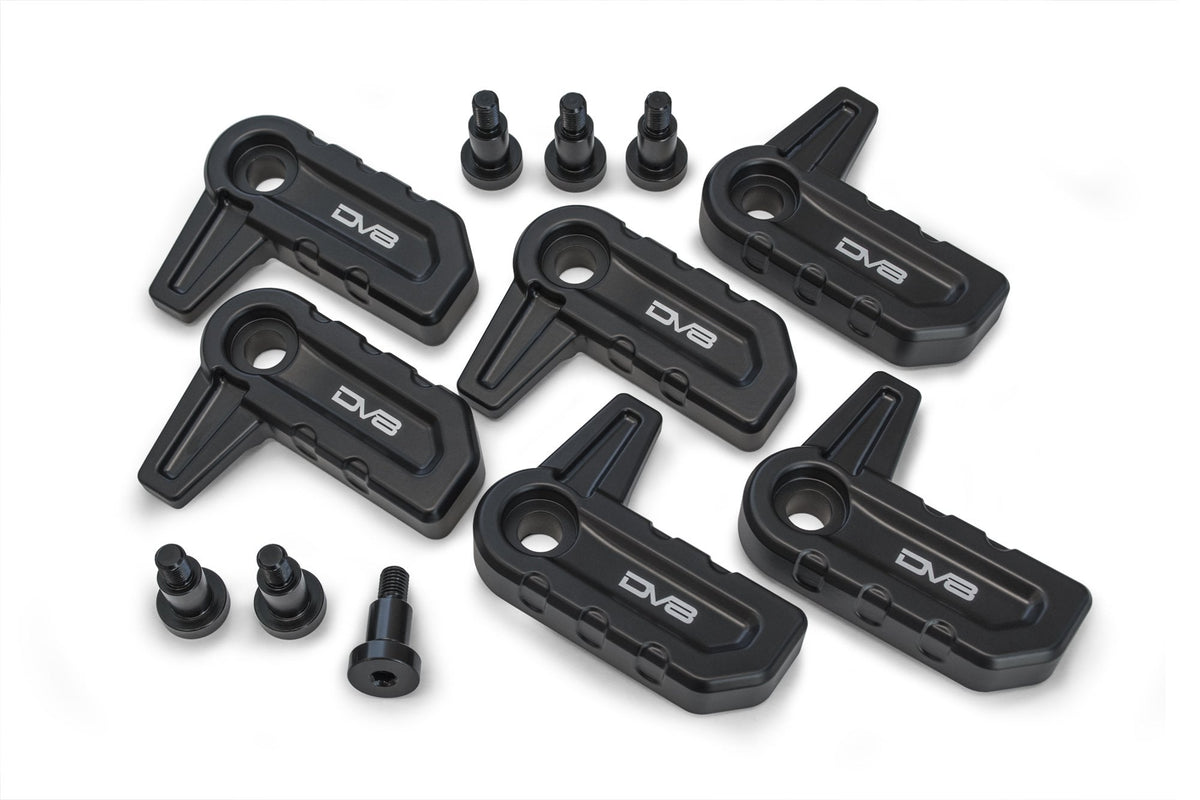 2018 2025 Jeep Wrangler JL & Gladiator JT JLU Billet T Handles for Hard Top DV8 Offroad