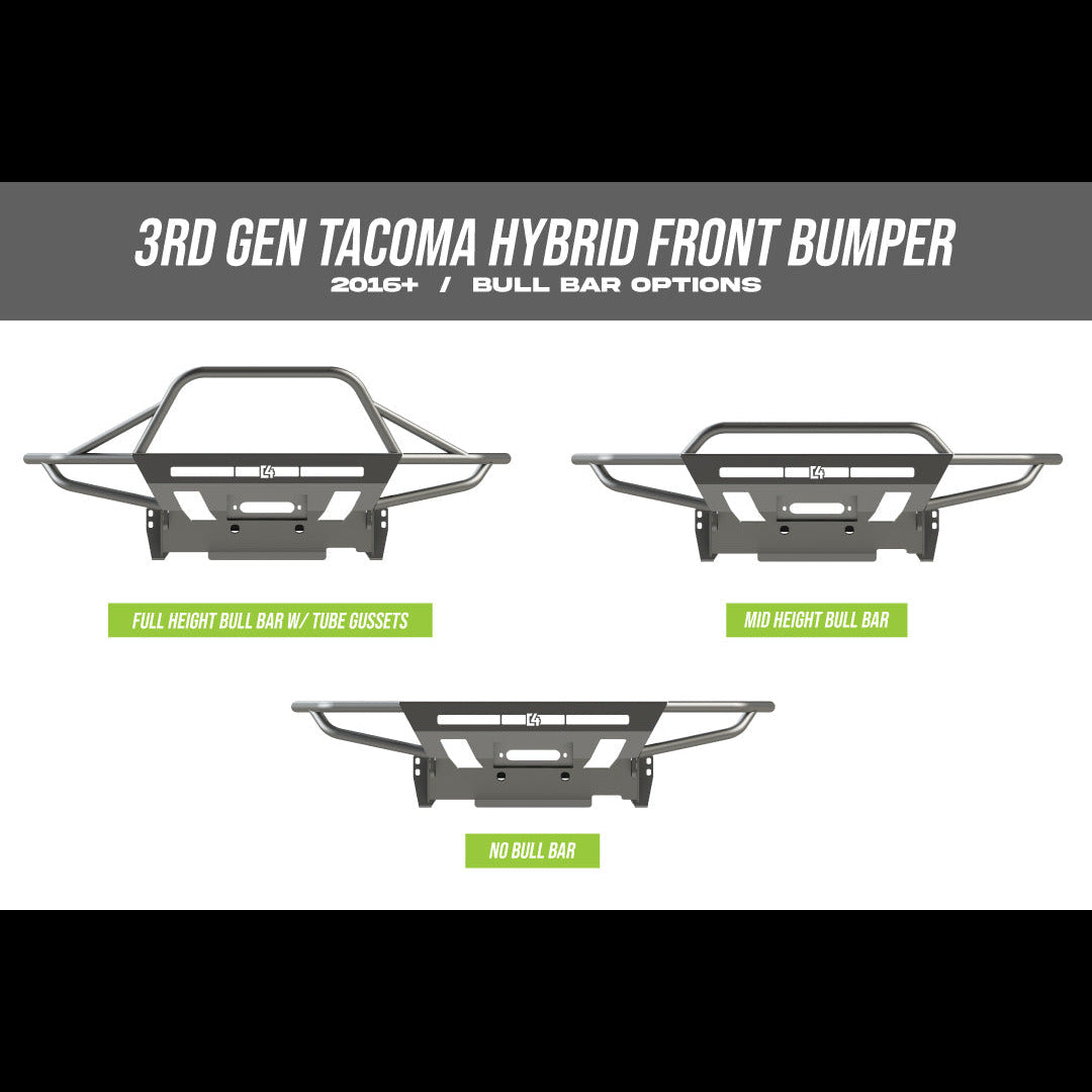 Tacoma Hybrid Front Bumper / 3rd Gen / 2016-2023