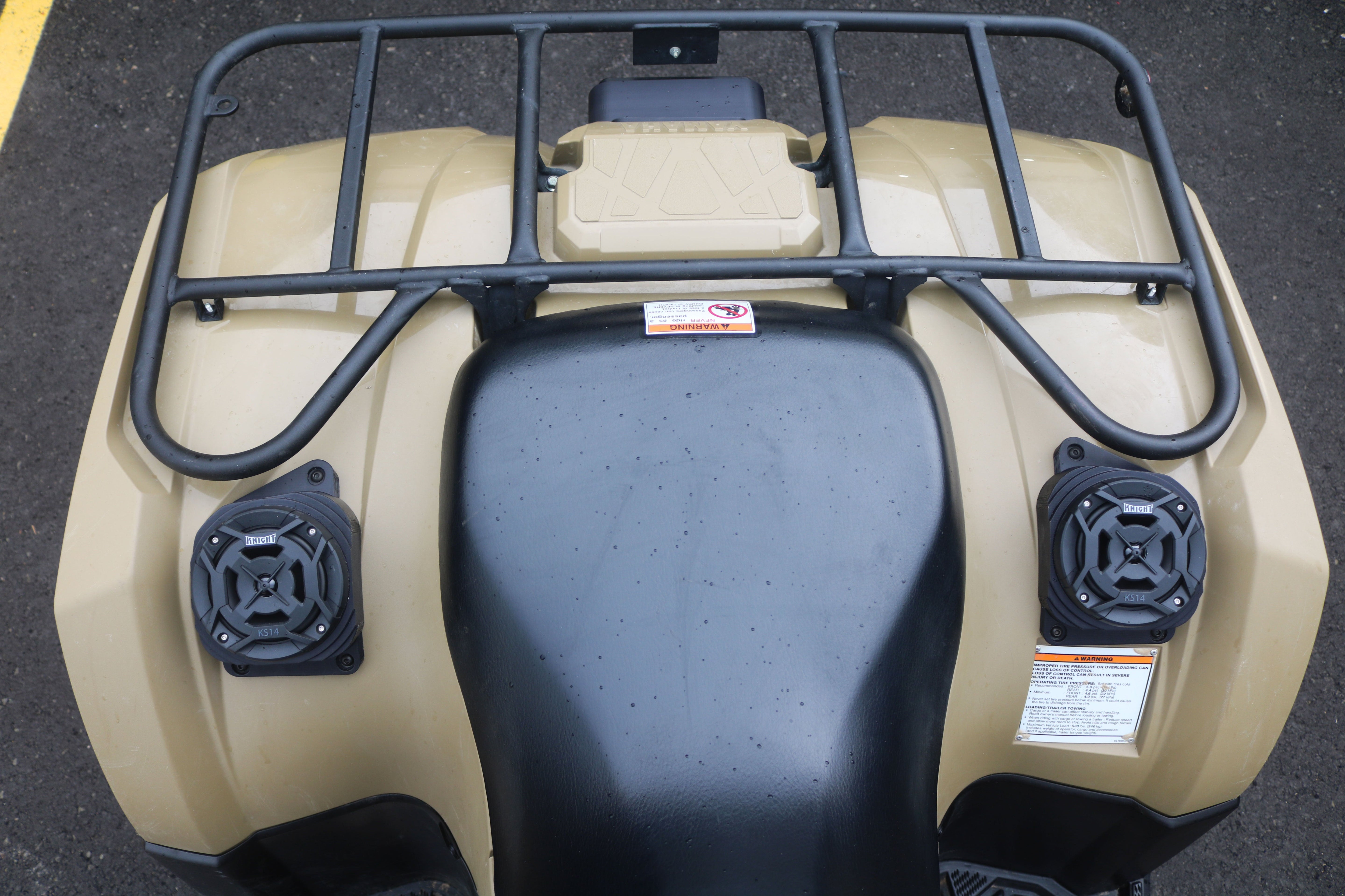 2018-2026 Yamaha Kodiak 450 Waterproof Rear Fender Speaker Pods